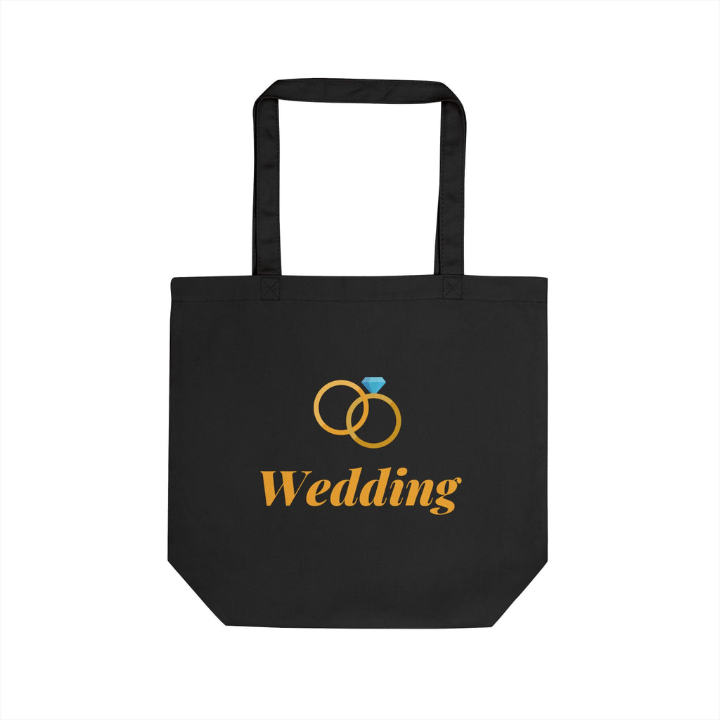 Wedding Ring Eco Tote Bag — Reusable Bridal Favor Tote