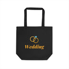 Wedding Ring Eco Tote Bag — Reusable Bridal Favor Tote