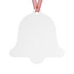 Our First Christmas Married Bell Ornament — Metal Wedding Keepsake