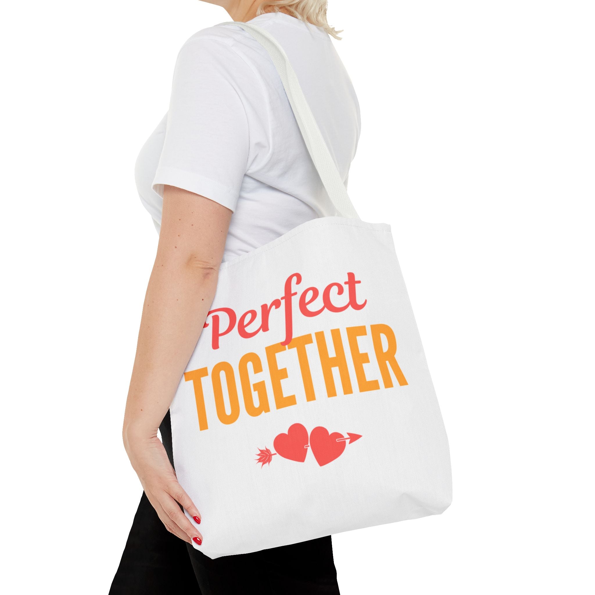 Perfect Together Tote Bag — Cute Couples Valentine Everyday Shoulder Bag