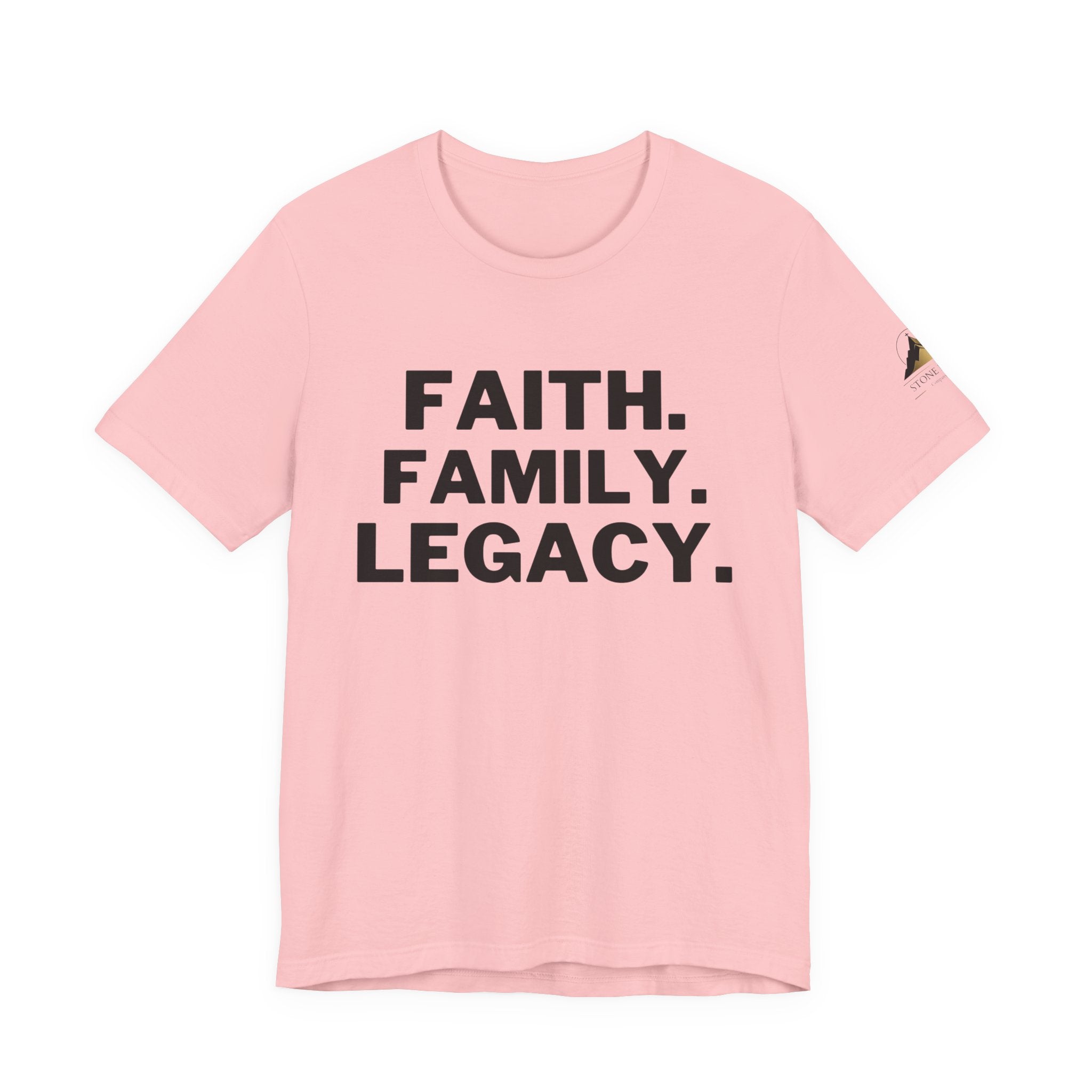 Faith. Family. Legacy. T‑Shirt — Inspirational Christian Message Tee