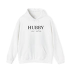 Hubby EST. Hoodie — Minimal Newlywed Gift Sweatshirt
