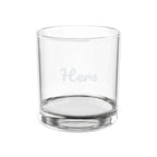 Engraved 'Hers' Whiskey Glass 10.5oz — Personalized Rocks Glass for Women, Bridal & Anniversary Gift