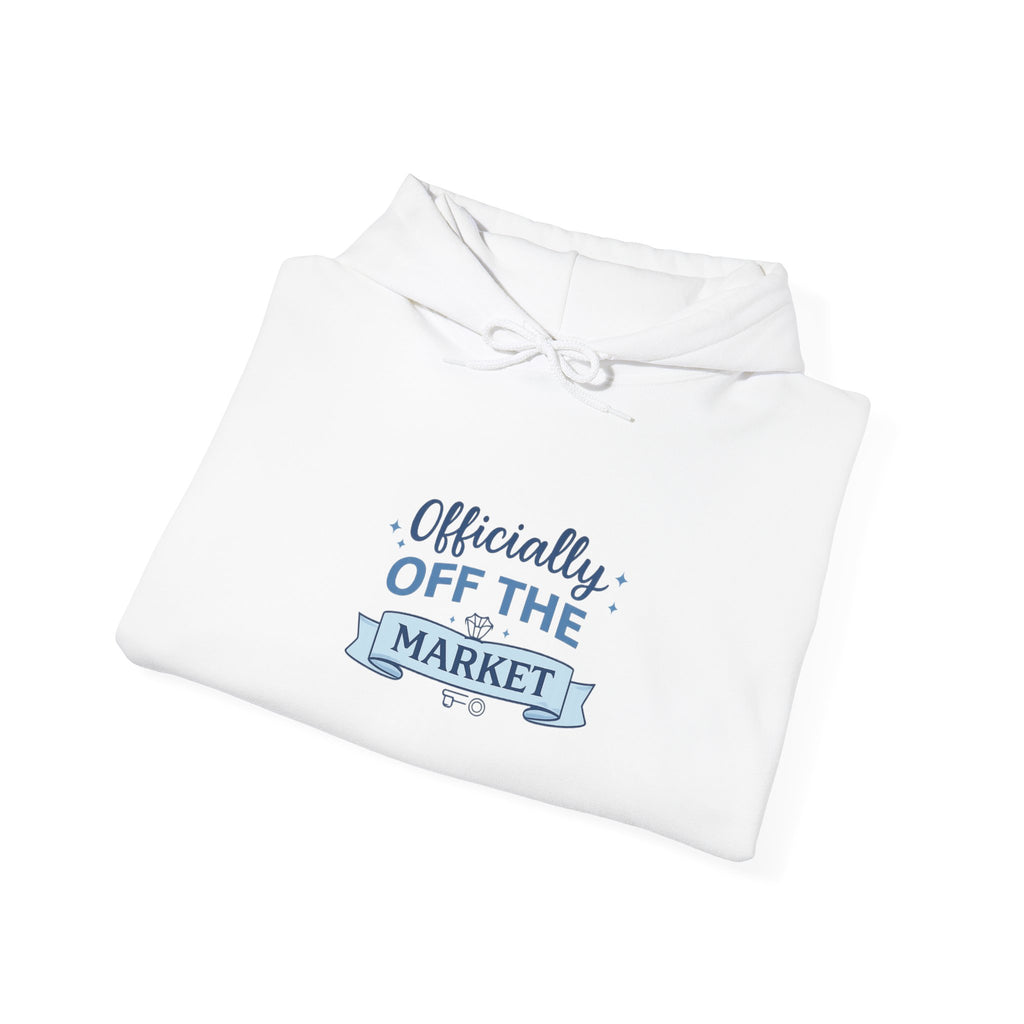 Officially Off The Market Hoodie — Cute Engagement Announcement Hoodie