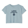 Love Locked In Crop Top — Women's Romantic Festival Tee