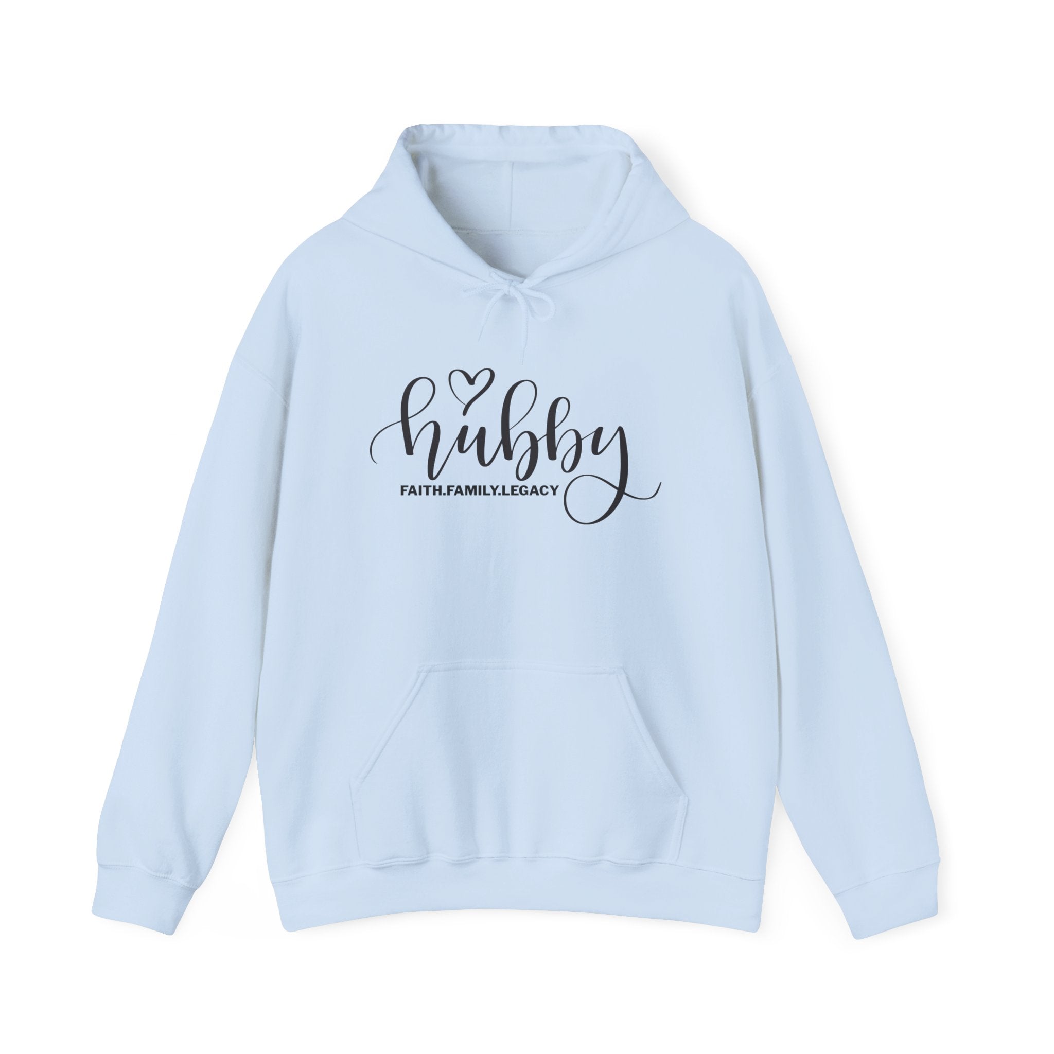 Hubby Hoodie – 'Hubby' Script Pullover for Husbands, Romantic Anniversary & Gift Hoodie