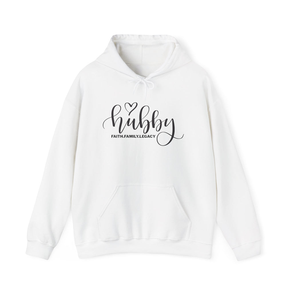Hubby Hoodie – 'Hubby' Script Pullover for Husbands, Romantic Anniversary & Gift Hoodie