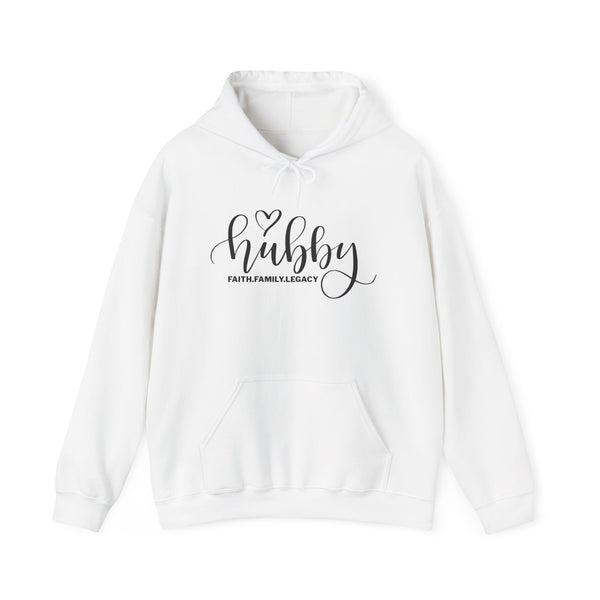 Hubby Hoodie – 'Hubby' Script Pullover for Husbands, Romantic Anniversary & Gift Hoodie