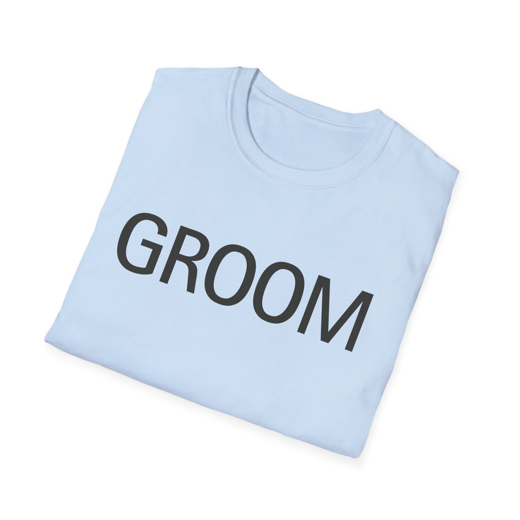 Groom T-Shirt — Simple Wedding Party Tee for Groom, Bachelor Party Shirt