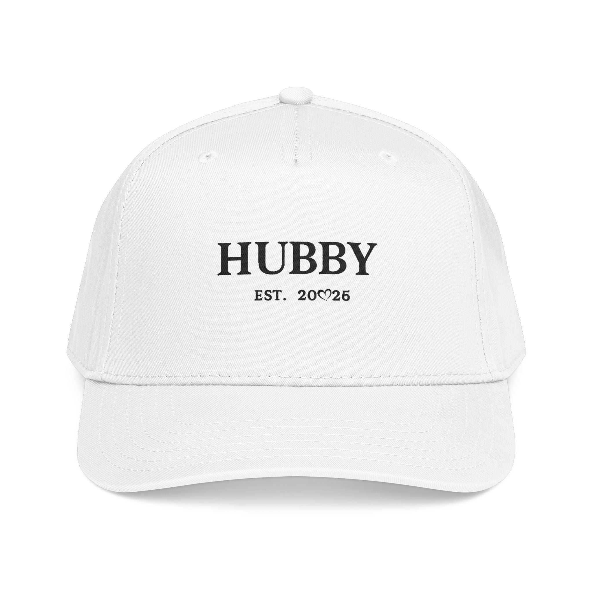 Baseball Cap — "HUBBY EST. 2025" Embroidered Dad Hat | Gift for New Husbands & Wedding Present