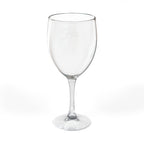 Engraved 'His' Wine Glass — 10.5 oz Etched Stemware, Personalized Couples Gift