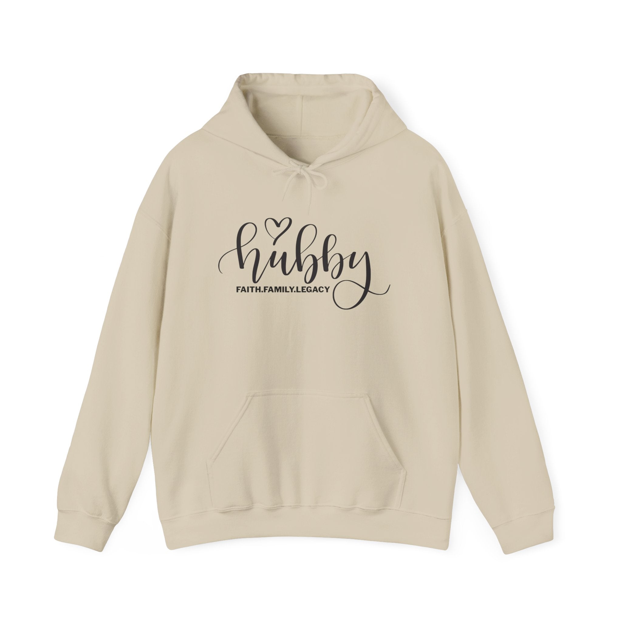 Hubby Hoodie – 'Hubby' Script Pullover for Husbands, Romantic Anniversary & Gift Hoodie