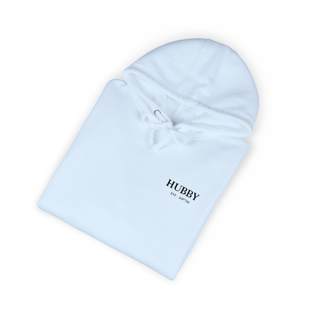 HUBBY Est. 2024 Hoodie — Minimal Couples Fleece Pullover