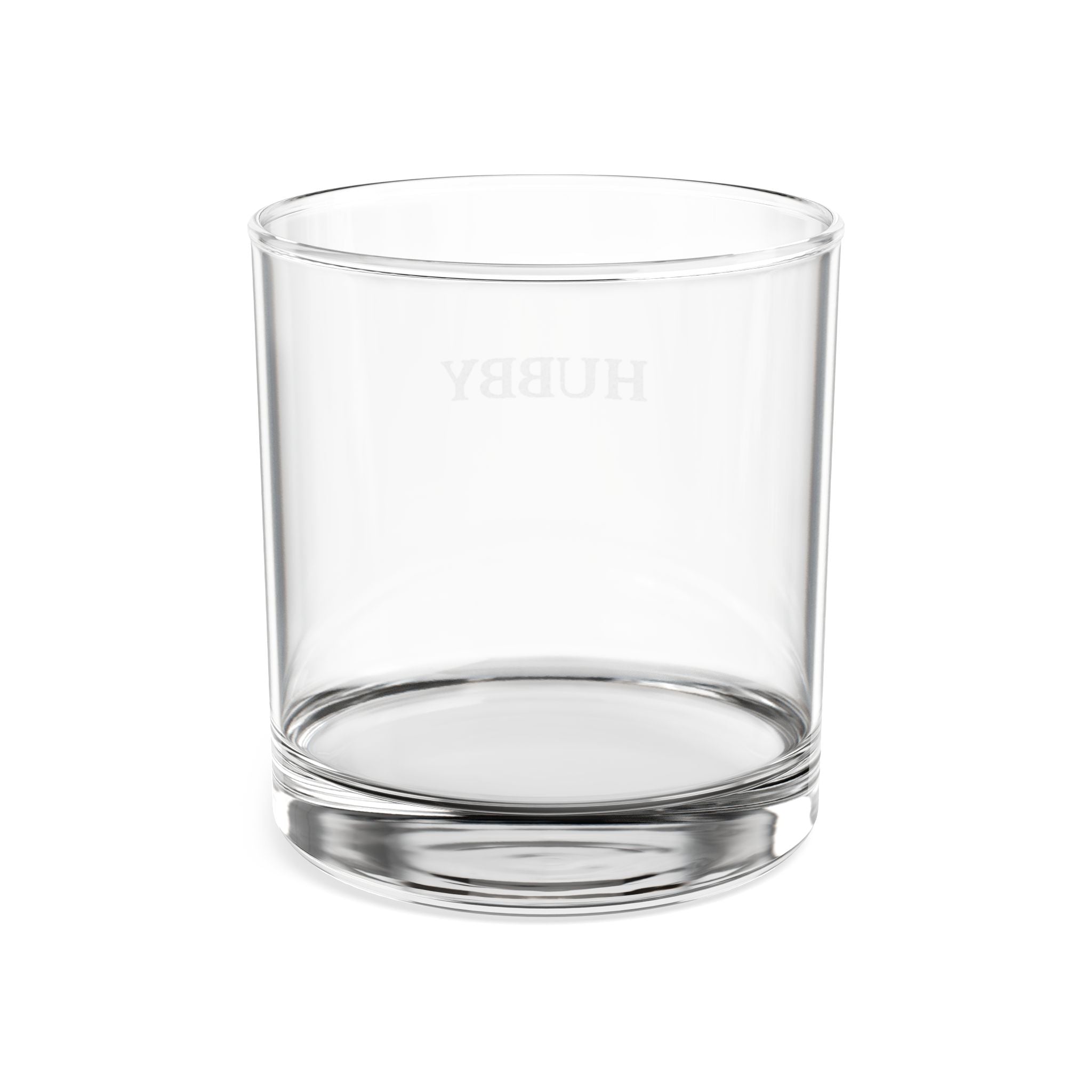 Engraved 'Hubby' Whiskey Glass - 10.5oz Personalized Rocks Glass