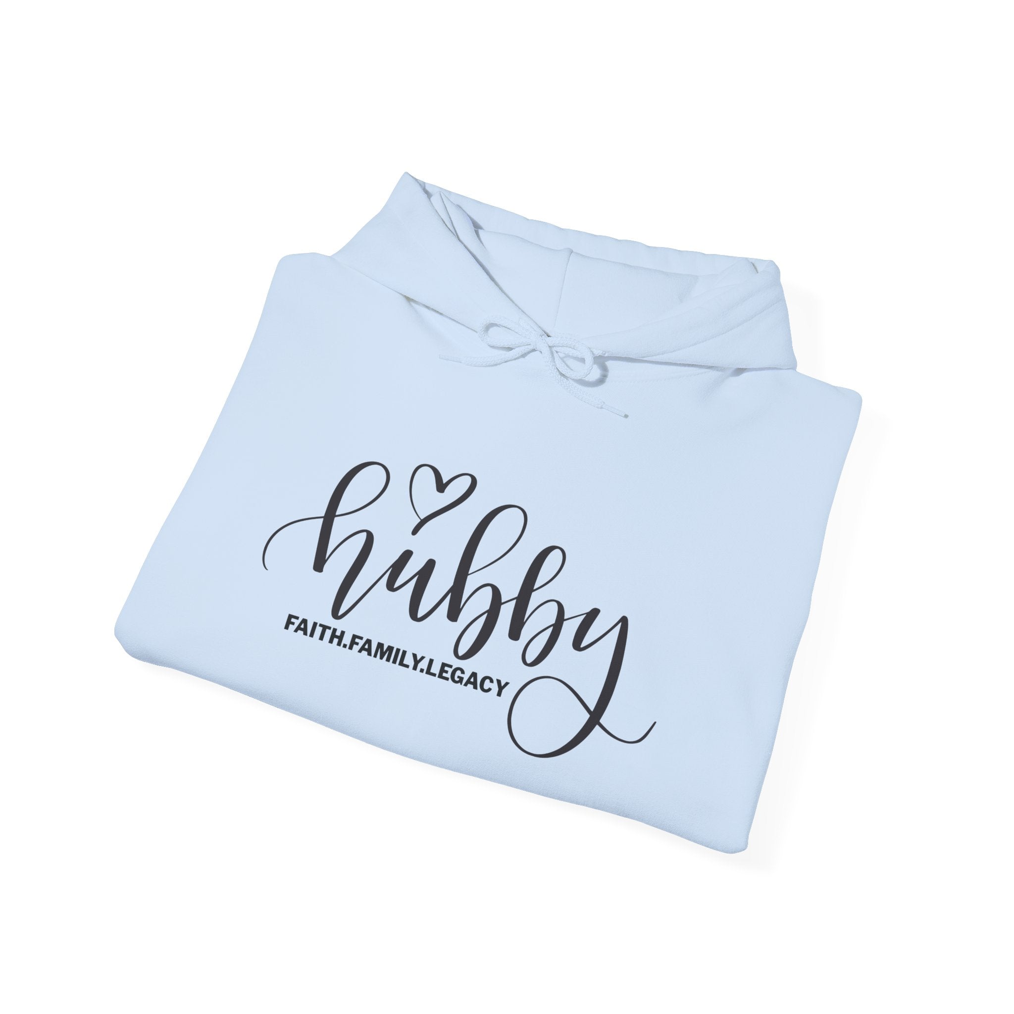 Hubby Hoodie – 'Hubby' Script Pullover for Husbands, Romantic Anniversary & Gift Hoodie