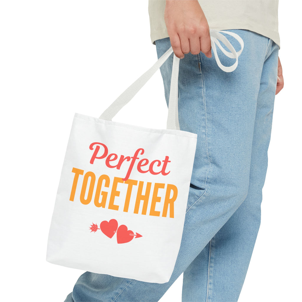 Perfect Together Tote Bag — Cute Couples Valentine Everyday Shoulder Bag