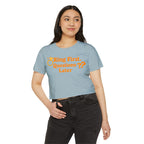 Crop Top — "Ring First, Questions Later" Bachelorette Party Tee