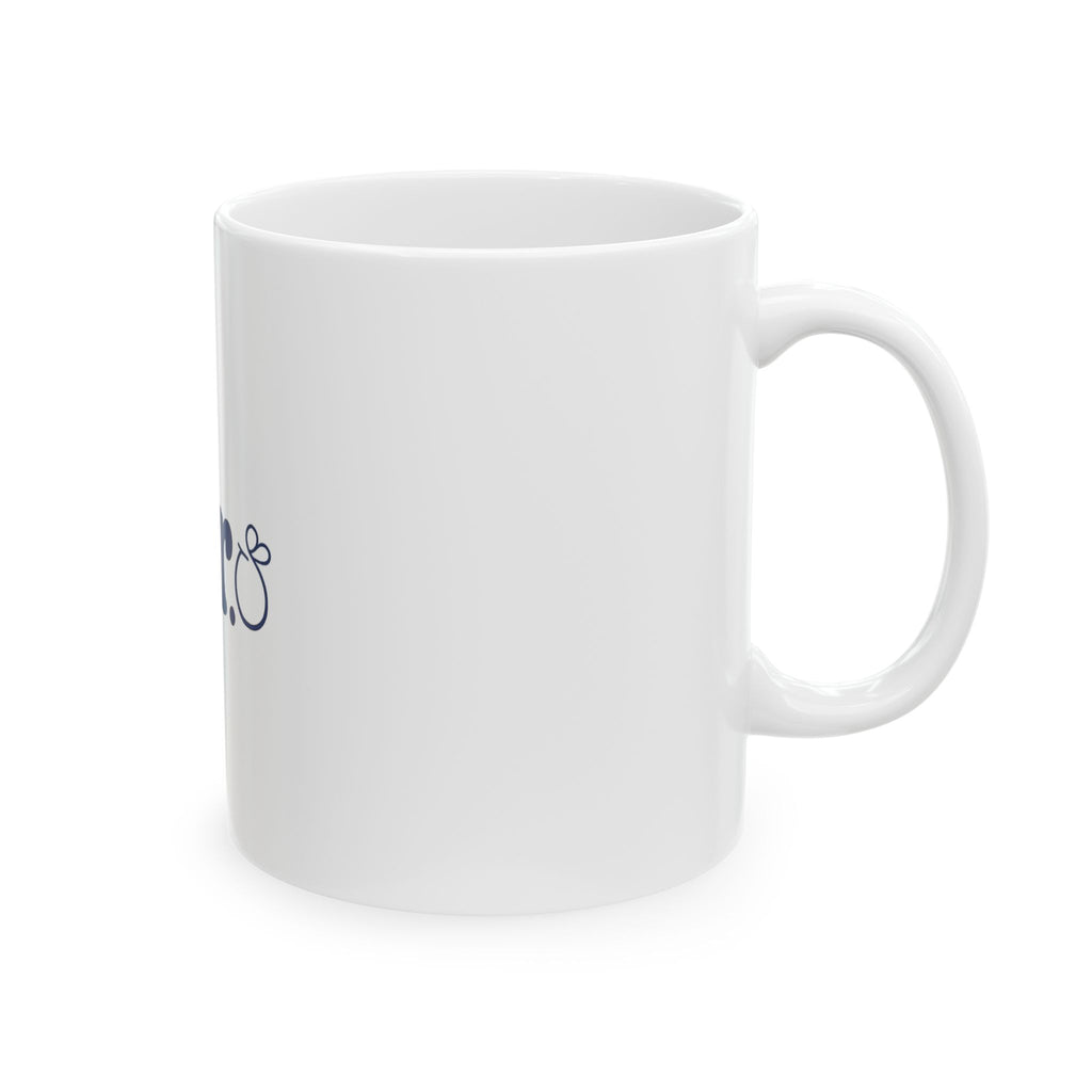 Mr. Ceramic Mug – Navy Script 'Mr.' Coffee Cup (11oz & 15oz)