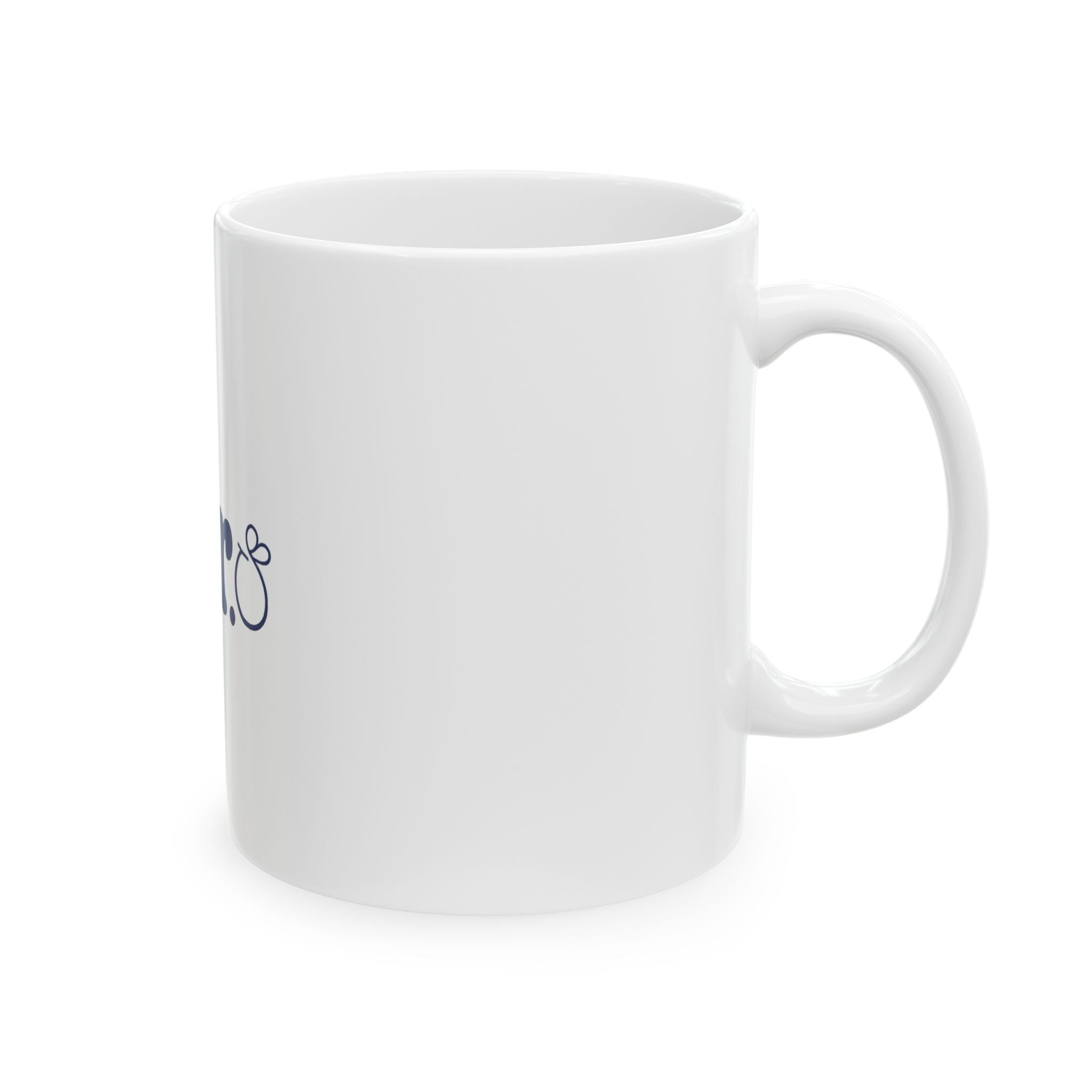 Mr. Ceramic Mug – Navy Script 'Mr.' Coffee Cup (11oz & 15oz)