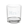 Engraved 'Mrs.' Whiskey Glass — 10.5 oz Personalized Rocks Glass, Bridal Gift