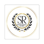 Stone Ridge Acres Logo Square Sticker — Elegant Monogram Farm/Brand Decal