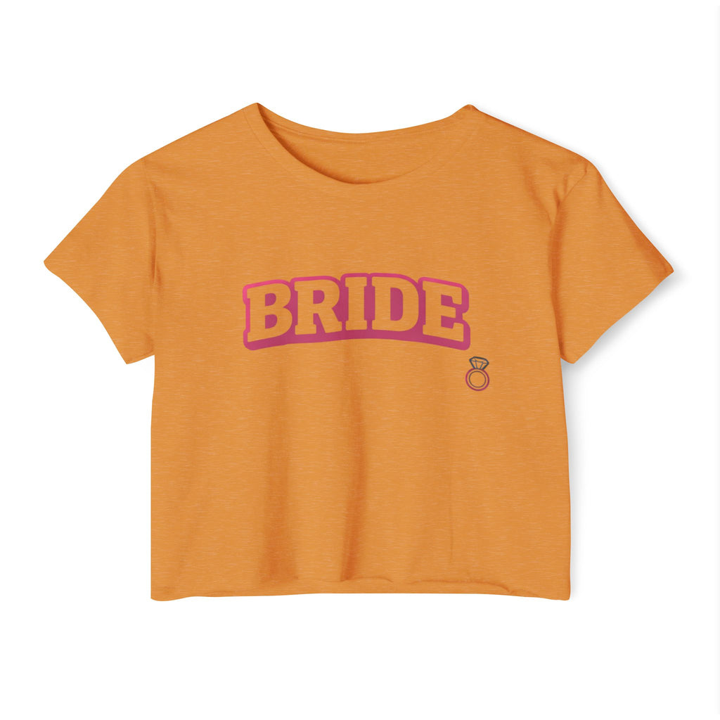 Bride Crop Top — Bachelorette Festival Tee with Ring Graphic