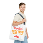Perfect Together Tote Bag — Cute Couples Valentine Everyday Shoulder Bag