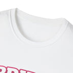 Bride T-Shirt — Pink Collegiate Bachelorette Tee with Ring Icon