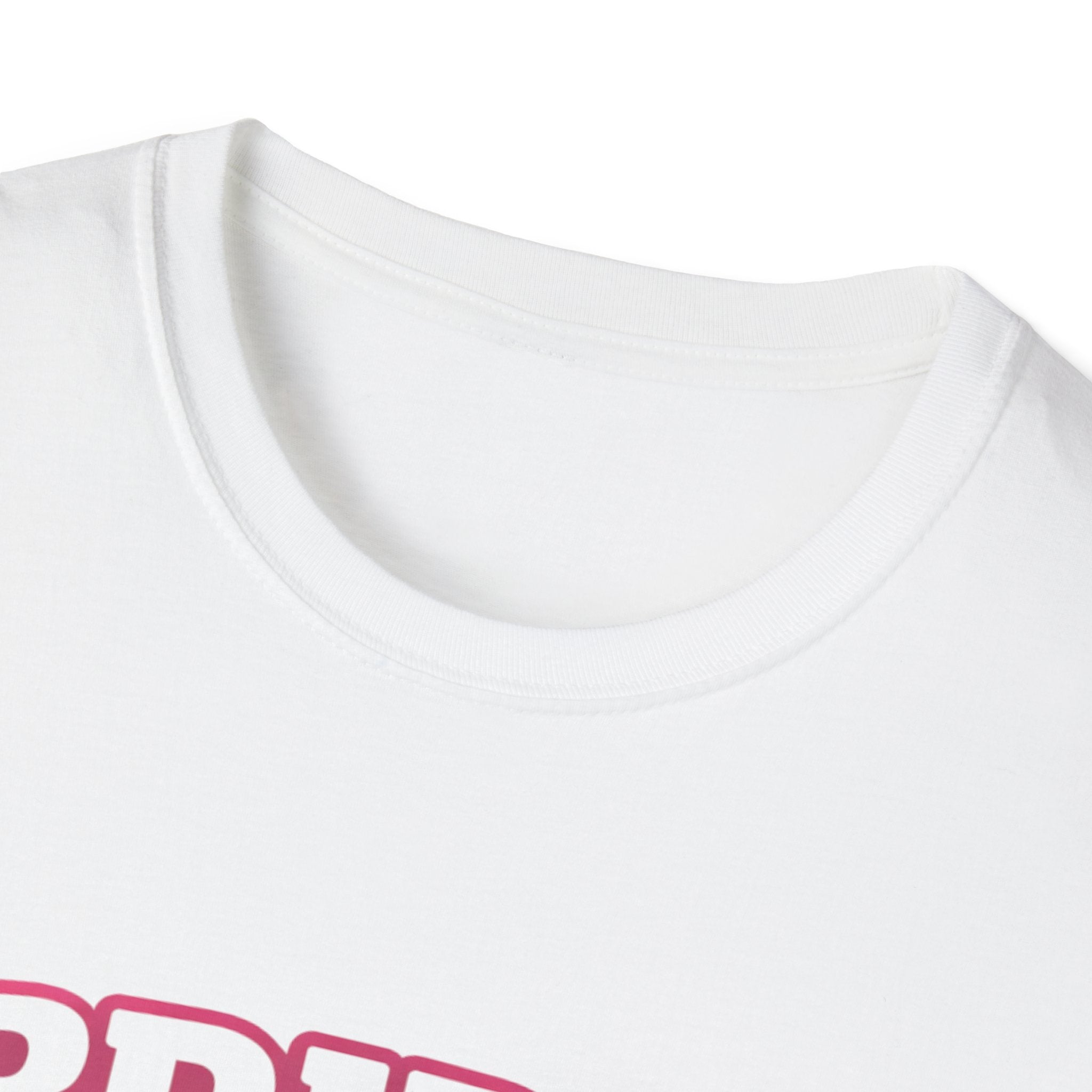 Bride T-Shirt — Pink Collegiate Bachelorette Tee with Ring Icon