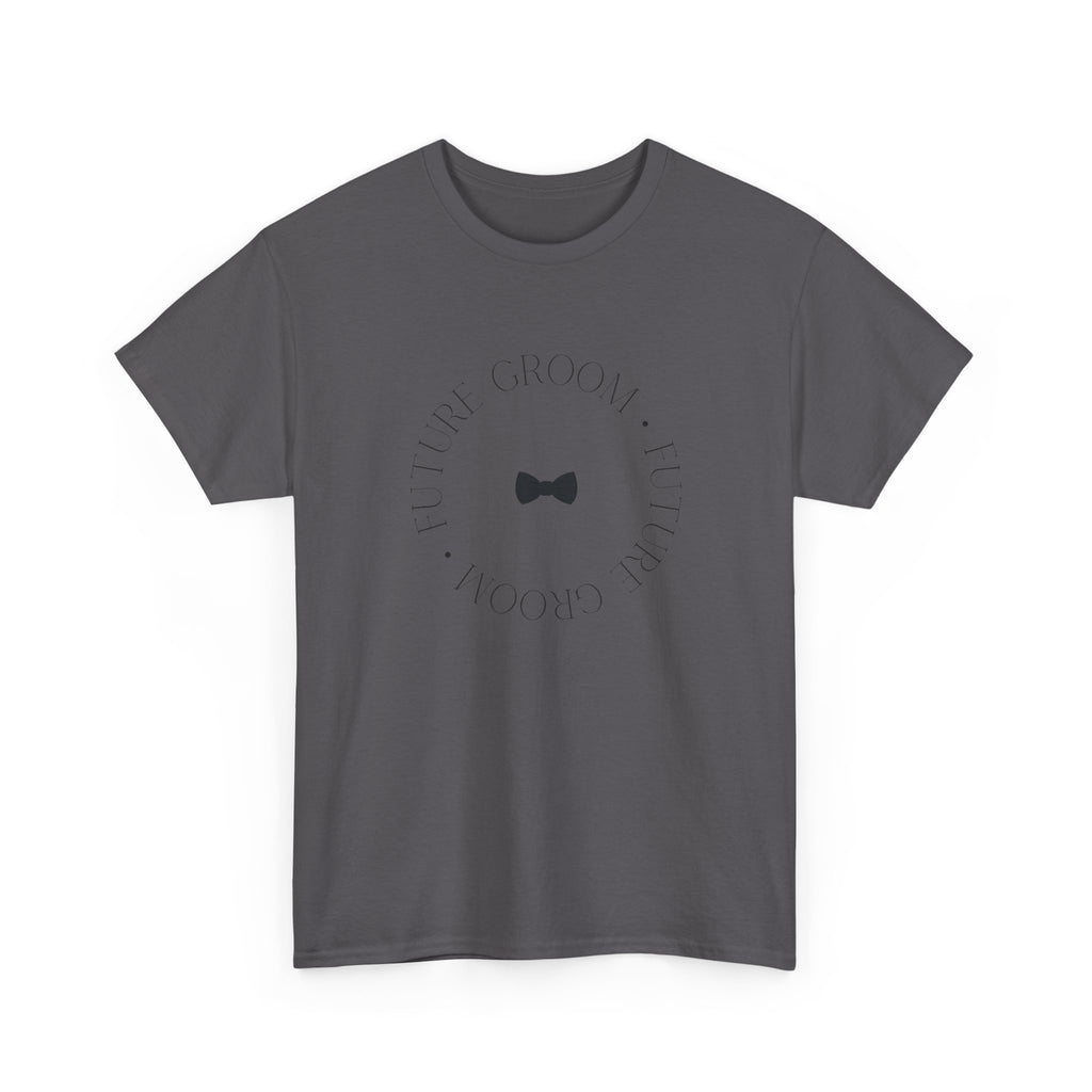 Groom Bow Tie Tee — 'The Groom' Minimal Wedding T‑Shirt