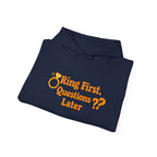 Engagement Hoodie — “Ring First, Questions Later” Bridal Proposal Sweatshirt