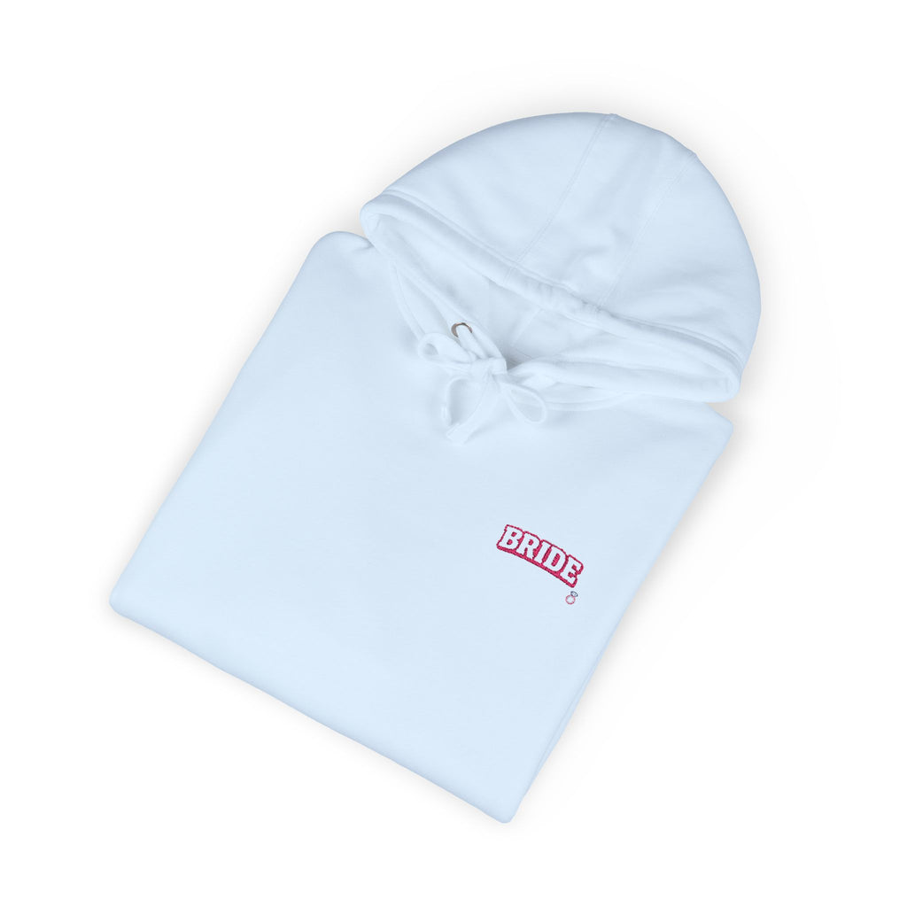 Hoodie — Minimal Red Script Chest Logo Fleece Hoodie