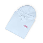 Hoodie — Minimal Red Script Chest Logo Fleece Hoodie