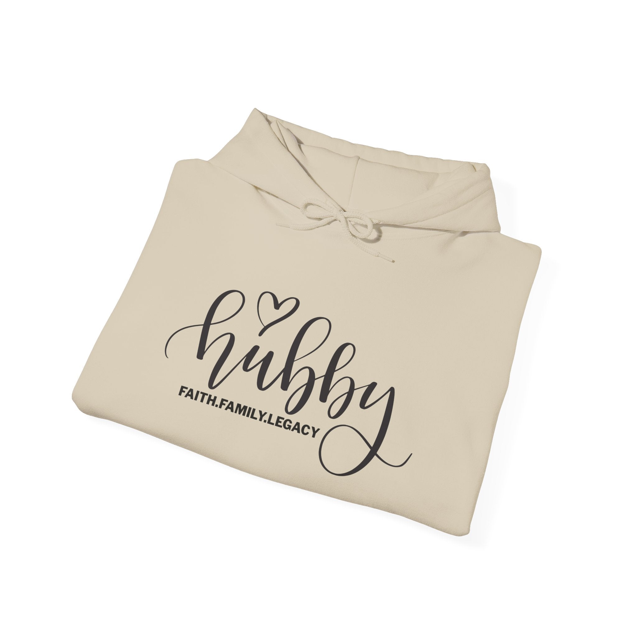 Hubby Hoodie – 'Hubby' Script Pullover for Husbands, Romantic Anniversary & Gift Hoodie