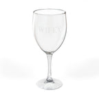 Engraved "Wifey" 10.5 oz Wine Glass — Personalized Bridal & Anniversary Gift