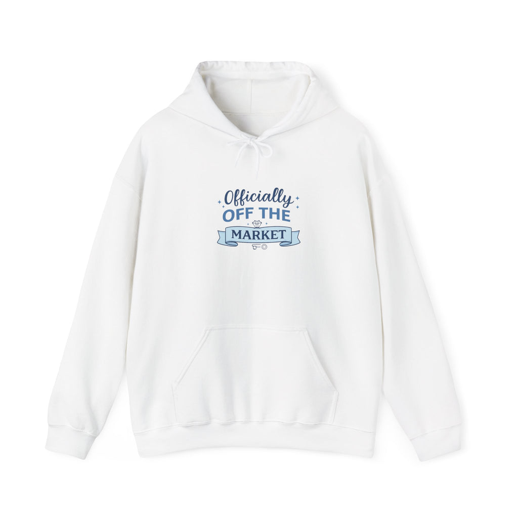 Officially Off The Market Hoodie — Cute Engagement Announcement Hoodie
