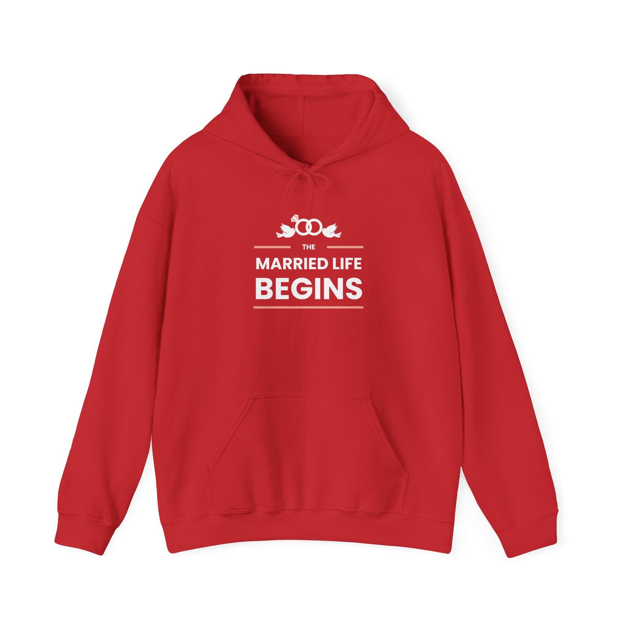 Married Life Begins Hoodie – Newlywed Wedding Engagement Sweatshirt