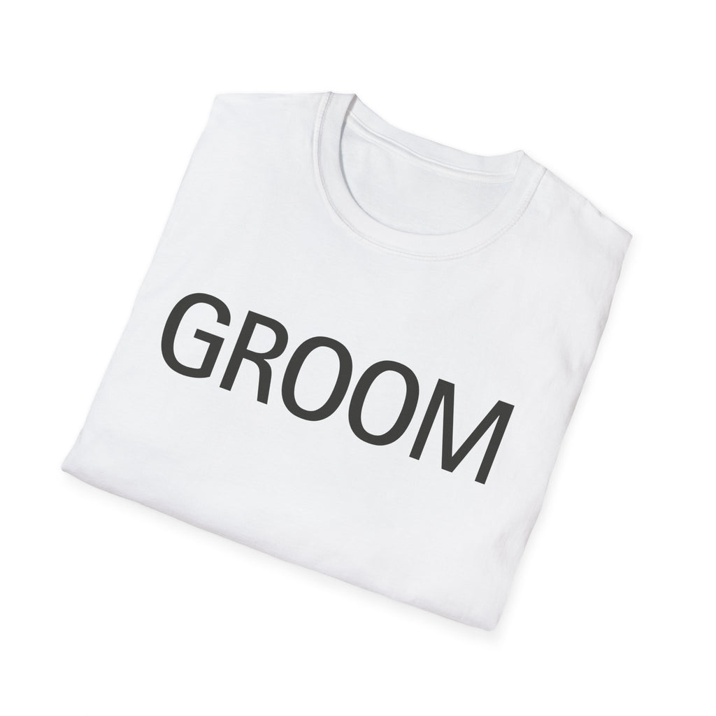 Groom T-Shirt — Simple Wedding Party Tee for Groom, Bachelor Party Shirt
